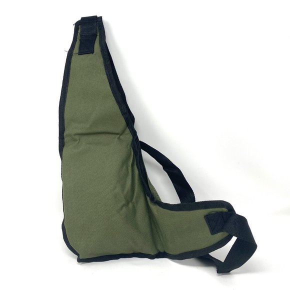 Messenger Men's Green Bag Poly Sport Shoulder Strap 4 Zip Pocket Cellphone Pouch - Picture 4 of 5